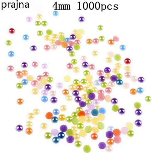 Prajna 4mm Garment Beads Rhinestones For Clothing Ceramic Polymer Clay Colorful Rhinestone Motif Accessories For Shoes F