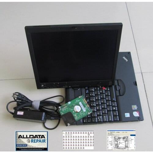 Alldata software V10.53 with Mitcll software 1TB HDD + ThinkPad X200t Laptop auto repair software installed well ready use