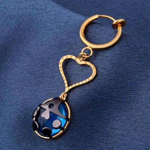 Anime JOJO JoJos Bizarre Adventure Golden Wind Giorno Giovanna Cosplay Eardrop Earring Ladybird Cosplay Props Xmas Gift