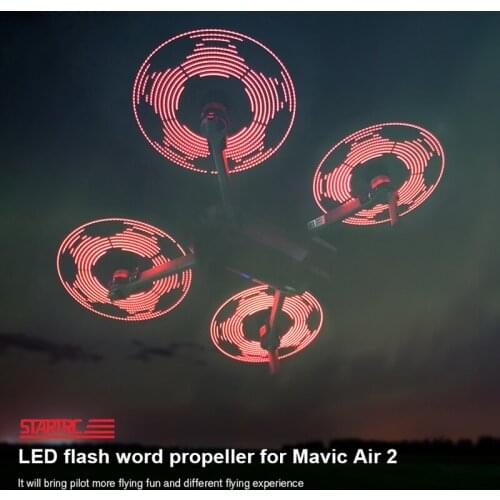 STARTRC Mavic Air 2 Accessories Spare Parts LED Flash Word Propeller Editable Propeller blade For DJI Mavic Air 2 Drone