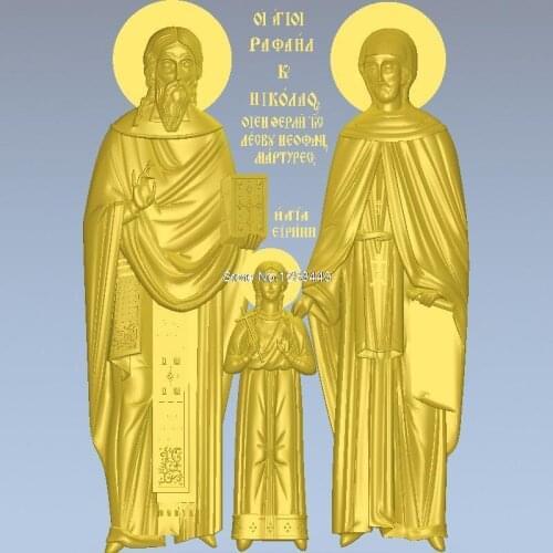 High quality 3d model relief for cnc or 3D printers in STL file ST_RAFAEL