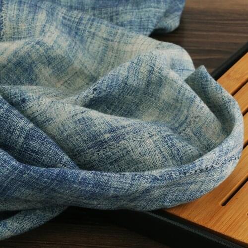 High quality pure flax material Thickening autumn sewing fabric High-grade clothing fabrics