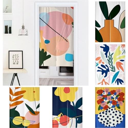 Japenese Kitchen Door Curtain Bedroom Blackout Curtain Home Decoration Hanging Curtain Shelter Curtain Half Panel Curtain