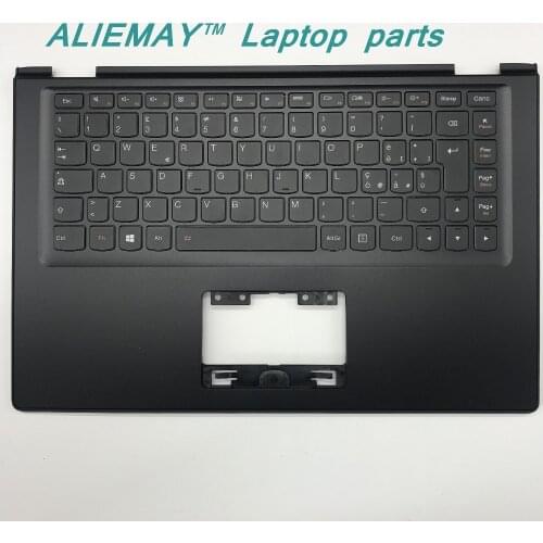 Laptop parts for LENOVO YOGA 2 13 Yoga2-13 BLACK Palmrest with Backlit Italy ITA Keyboard 90205174