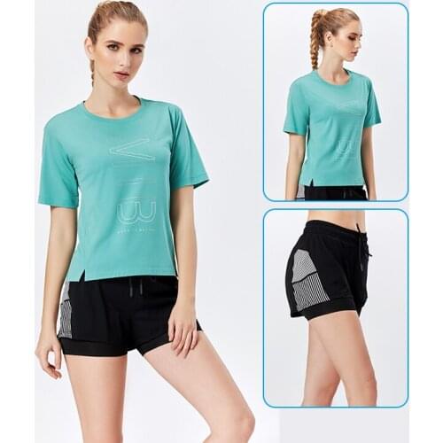 Fitness Womens T Shirts Slim Fit For Sports Running Mesh Yoga Short Sleeve Jerseys Yoga Top Womens Gym Shirt SportWear Tees