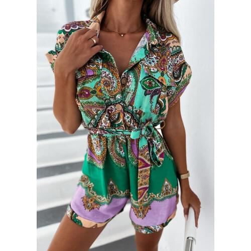 New Summer Solid Shorts Romper Overalls Spring Elegant One Shoulder Ruffle Jumpsuit Women Sexy Hollow Out Bowknot Party Playsuit