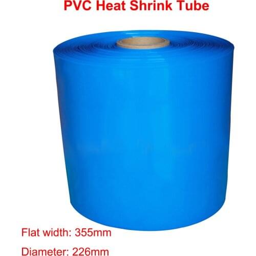1 Meter Width 355mm PVC Heat Shrink Tube Dia 226mm Lithium Battery Pack Insulated Film Wrap Protection Case Wire Cable Sleeve