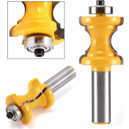1Pcs Bullnose Bead Column Face Molding Router Bit 1/2'' Shank Woodworking Cutter For Power Tools