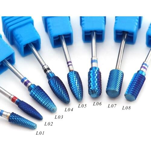 10PCS / Bag Milling Cutter Nail Drill Bit Electric Manicure Drills Pedicure