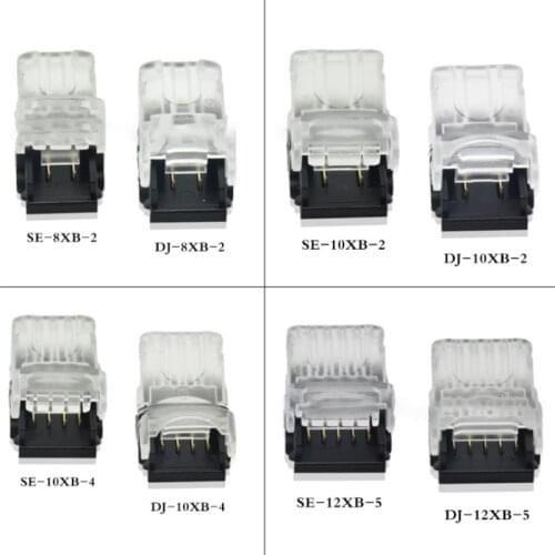 2/3/4/5pin Connector LED Strip Connector For RGB RGBW RGBWW 2835 3528 5050 LED