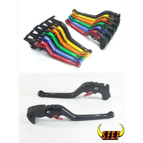 3D Long CNC Adjustable Motorcycle Brake and Clutch Levers with Carbon Fiber Inlay For Kawasaki ZZR/ZX1400 SE Version 2016-2018