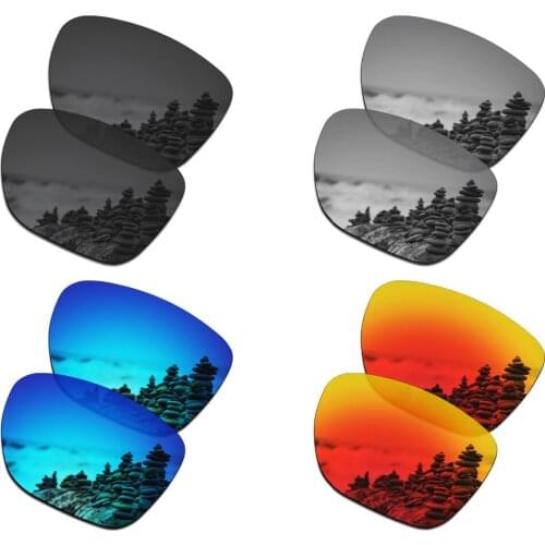 SmartVLT 4 Pairs Polarized Sunglasses Replacement Lenses for Oakley Crossrange XL - 4 Colors