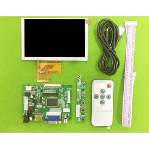 Latumab 5 inch 800*480 LCD display screen Monitor HJ050NA-01I Car reversing projector Driver Board HDMI VGA for Raspberry Pi