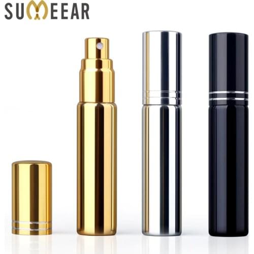 50Pieces/Lot 10ML UV Plating Atomizer Mini Refillable Portable Perfume Bottle Spray Bottles Sample Empty Containers