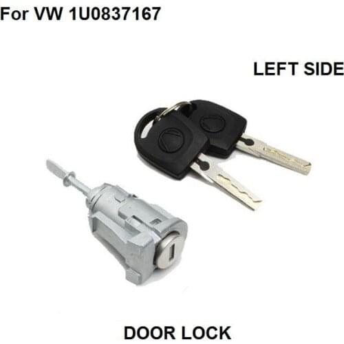 FREE SHIPPING NEW DOOR LOCK SERIES FOR VW MK4 GOLF BORA FOX COMPLETE DOOR LOCK SET + 2 KEYS FRONT LEFT SIDE NEW