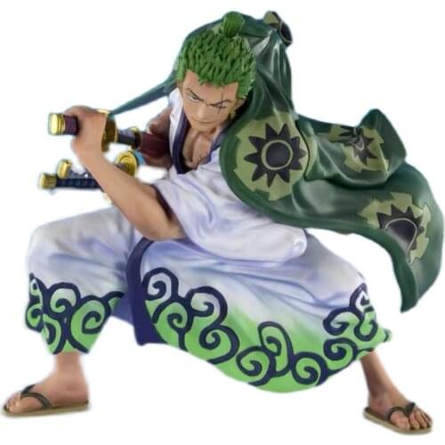 Tronzo Original Bandai Figuarts ZERO One Piece Wano Country Zoro Juro PVC Action Figure Model Toys Collections For Gifts