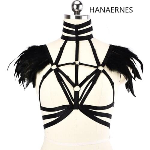 HANAERNES Sexy Lingerie Women Bodysuit Bandage Bodystocking Body Bondage Sexy Babydoll Sleepwear body harness Nightwear