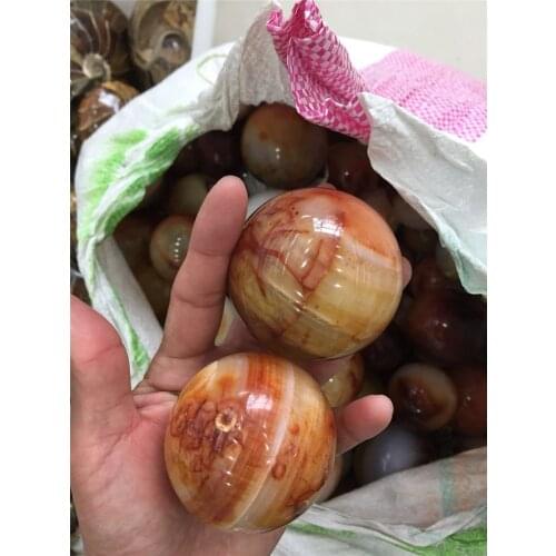 1 pcs hot sale 100% natural agate crystal sphere reiki healing Madagascar gemstone ball wholesale as gift