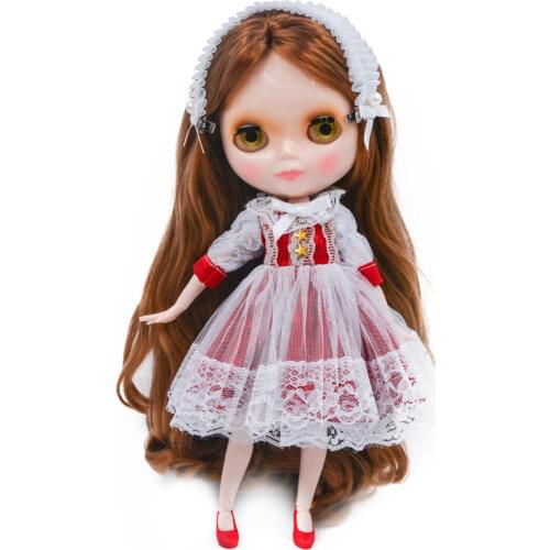 Neo Blyth Doll NBL Customized Shiny Face,1/6 BJD Ball Jointed Doll Ob24 Doll Blyth for Girl, Toys for Children FHNBL23