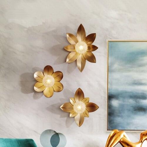 Brass wall light American simple fancy light for bedroom bedside rustic light creative aisle corridor light art decorate