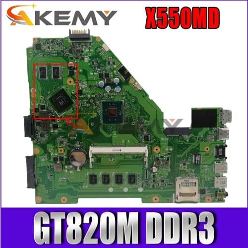 Akemy 60NB06P0-MB2400 Main board For ASUS X550MD Y582M X550MD X550MJ X552M laptop motherboard NVIDIA 820M Graphics DDR3