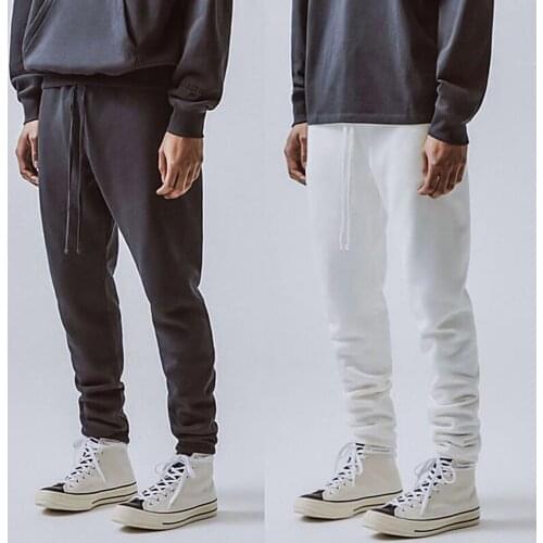 Mens high quality stretch c sweatpants jogging Men Women Autumn Solid Color Drawstring Ankle Tied Loose Sports Pants Trousers