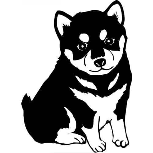 SZWL Dog Shiba on Board Funny Car Sticker Creative Vinyl Decals Motorcycles Automobile Accessories Waterproof Decal,20cm*14cm