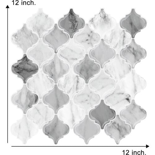 New Design 2.5mm thickness Peel and Stick Tile Waterproof Kitchen Backsplash Tiles Sticker Free Shipping