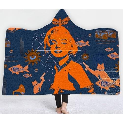 Fashion Print Blanket Bedroom Soft Warm Nap Blanket Home Textile Wool Blanket Brown Background Can Be Worn Blankets