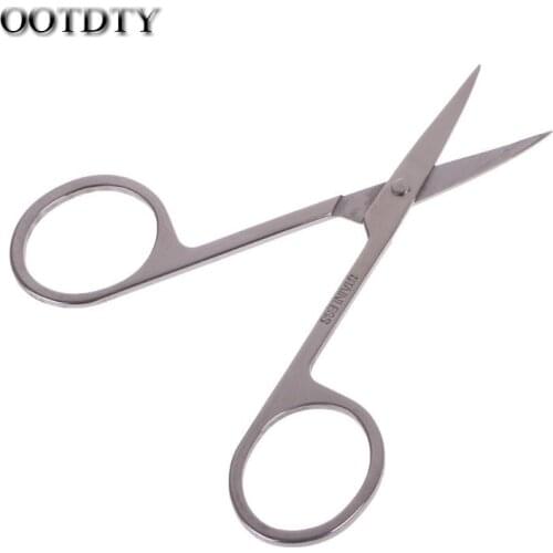 OOTDTY Makeup Tools Women Cutter Hair Remover Scissors Eyebrow Trimmer Stainless Steel Multi-function scissors hand tools
