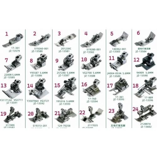 Industrial Industrial Sewing Machines with free Shipping Overlock foot Presser Y95587 5.6 17-760 257240 5.6MM Siruba/taiko