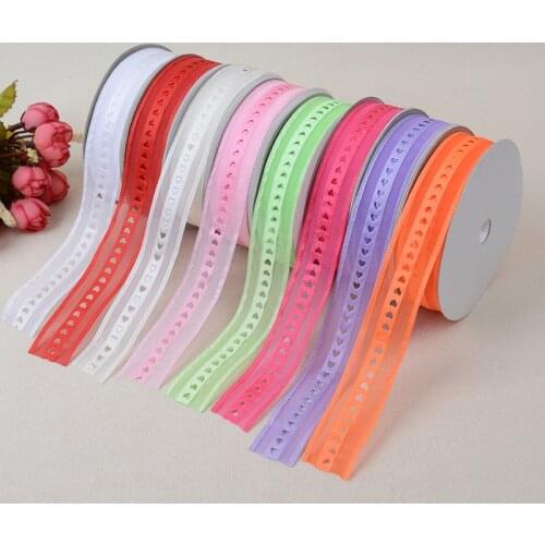 New 2.5cm*20 Yards Webbing Careful Shape Embossed DIY Handmade Jewelry Craft Gift Decoration Material Gift Box Packaging