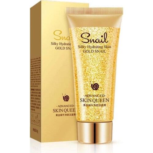 Gold Snail Cleanser Remove Blackheads Control Oil Moisturizing Cleaning Pores Face Washing Product For Sensitive Skin