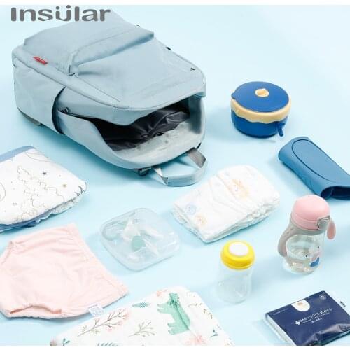 Insular Diaper Bag Mother bag lightweight large capacity super light hot mommedium size mother and baby bag milk powder backpack
