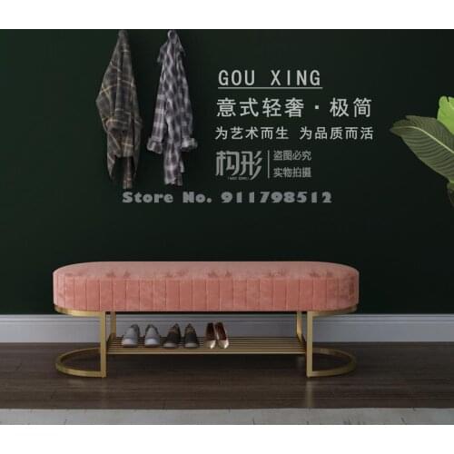 Light luxury shoe changing stool, home entrance, creative, sitting shoe cabinet, integrated shoe stool, soft bag cushion, shoe r