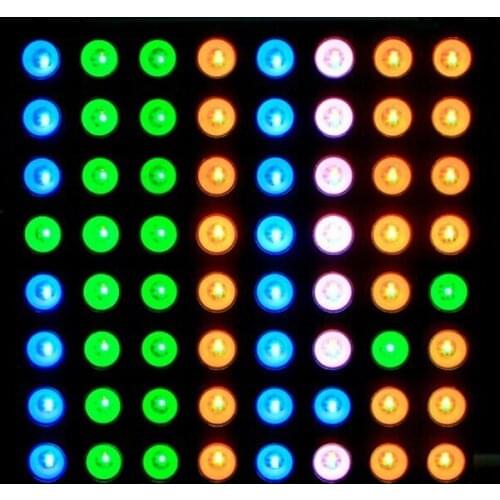 Three -color full-color common anode RGB LED dot matrix display module compatible colorduino 60mm 8 * 8