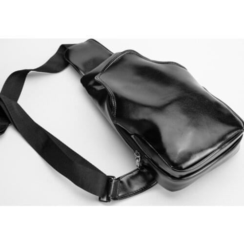 PU Leather New Mens Large Capacity Fashion Fashion Mens Leisure Travel Backpack Messenger Bag Single Shoulder Bag phone bag