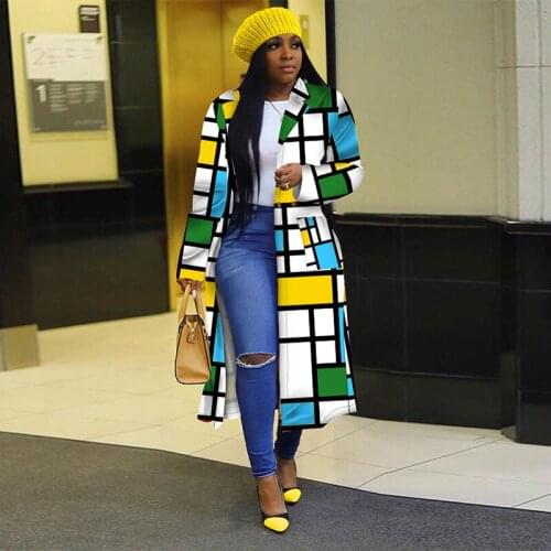 TNNAOFF Sexy Plus Size Plaid Jacket for Women Birthday Party Clothes Fall Fashion Long Sleeve Streetwear Night Club Outwear