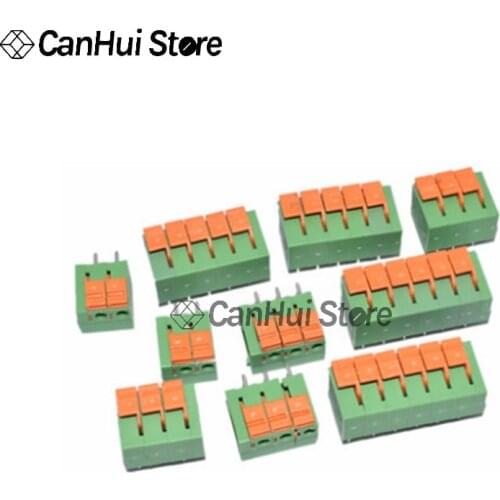 10-piece CY142V KF142V 5,08mm PCB Spring Terminal Block KF142R-5.08 2P 3P 4P 5P 6P 7p 8p Terminals PCB connector Mounted Screw H