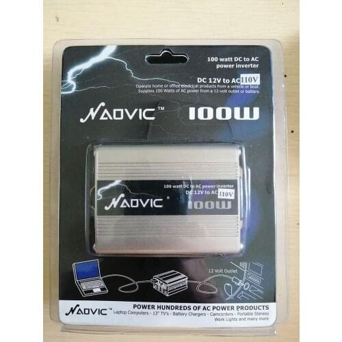 100W Car POWER INVERTER DC 12V TO AC 110V 60HZ WITH 5V 1A USB