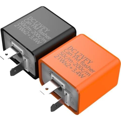 3pins Motorcycle LED Flasher Relay 12V Universal Electronic Adjustable Freauency LED Turn Signal Light Blinker Flasher Relay