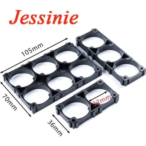 5pcs 32650 32700 32900 lithium Battery Case Holder Bracket 1x2 1x3 2x3 Cell Safety Anti Vibration Plastic Brackets 1*2 1*3 2*3