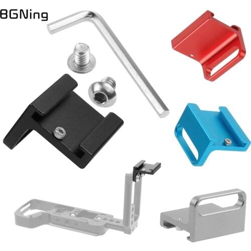 BGNing Universal Aluminum Alloy Cold Shoe Mount Quick Release Plate Photography Accessories SLR Mirrorless Camera Hot Shoe Base