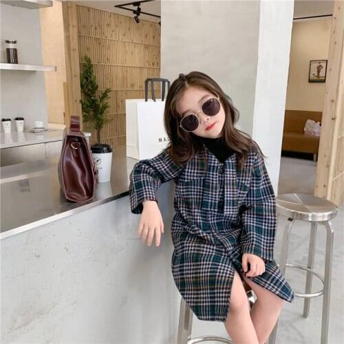 Woolen Girls Babys Kids Coat Jacket 2021 Casual Warm Thicken Winter Autumn Cotton Pocket Buttons Outerwear Childrens Clothing