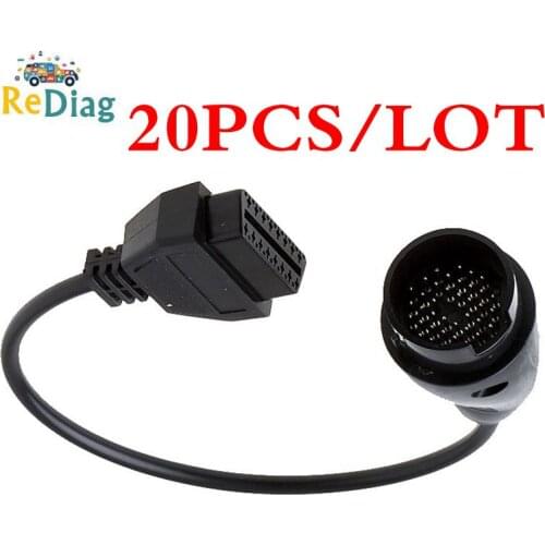 20Pcs/Lot Diagnostic Cable For BENZ 38PIN Male TO OBD OBD2 16Pin Female Connector for MB 38 Pin Car Cable