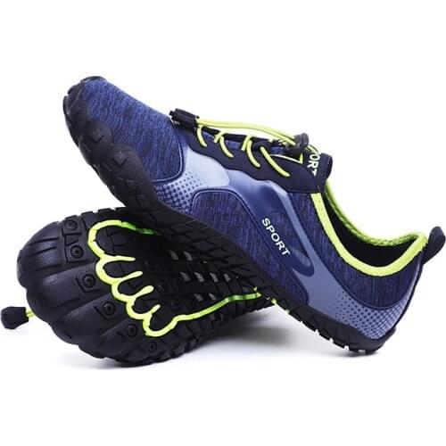 Five Fingers Swimming Fishing Surfing Upstream Shoes for Men Stretch Fabric Aqua Shoes Mens Sneakers Beach Water Shoes