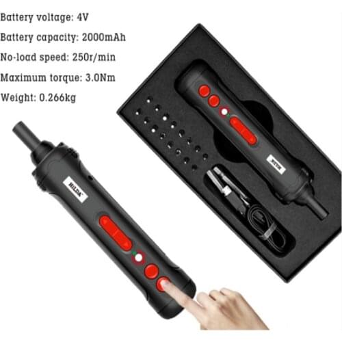 Electric Screwdriver Set Rechargeable Lithium Driver Mini LED Lamp
