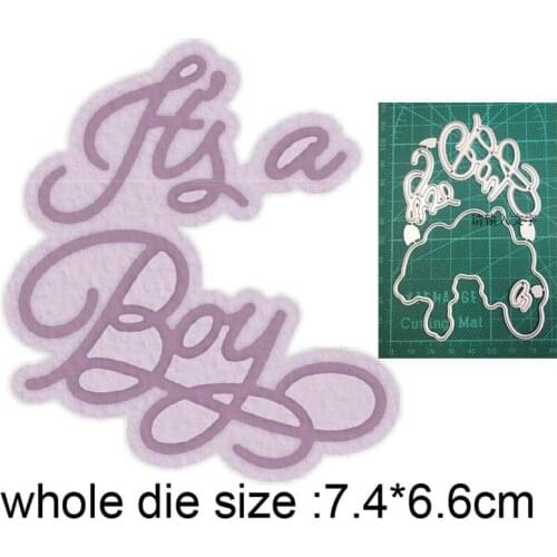 Its a Boy New Dies for 2021 Metal Cutting Dies for Scrapbooking Paper and Card Making Decorative Embossing Die Cut Craft dies