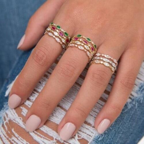 GIRLMIDNIGHT Rings With Cubic Zirkonia For Women