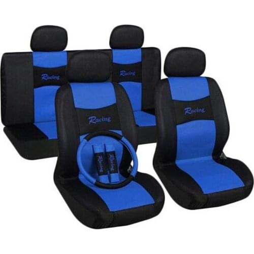 Hot Sale Polyester Fabric Universal Car Seat Cover Fit Most Cars with Black+Blue/Red/Gray Car Styling Car Seat Protector